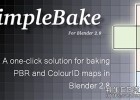Blender插件-PBR材质纹理贴图烘焙插件Blendermarket SimpleBake 5.1.2