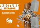 Blender插件-破碎裂缝分散破损碰撞细胞微分裂插件Fracture-Iterator v1.6