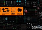 AE模板-300多个科技感医疗人体医学HUD心电图监护仪DNA心脏科幻元素UI动画