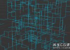 中文汉化版C4D插件-样条网络距离跟踪点连接插件Cinema 4D spline plugin Network