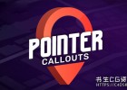 中文汉化FCPX插件-90个指针标注信息注释引导图标动画,可自动跟踪 支持M1 Pointer Callouts
