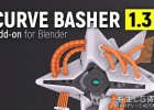 中文版-三维贝塞尔曲线电缆链接Kitbash阵列生成器Blender插件Curve Basher V1.4.0
