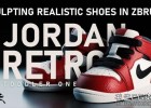 ZBrush教程-逼真3d运动鞋球鞋鞋子雕刻建模教程Sculpting realistic 3d shoes in ZBrush 含英文字幕