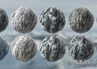 冬季冰雪冰川无缝PBR纹理材质包Winter Snow Ice Glacier Seamless PBR Texture Material Pack Bundle