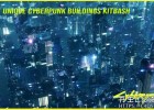 100个独特的赛博朋克科幻城市建筑3D模型100 Unique Cyberpunk Sci fi City Buildings 3D model