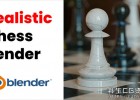 Blender教程-国际象棋棋盘场景建模渲染教程Blender 3D: Easy Realistic Chess Scene 含英文字幕