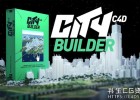 C4D预设-三维城市楼房建筑自适应生成插件预设City Builder Pro Cinema 4D R21-S26 Win/Mac