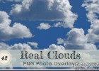42组逼真天空云朵白云叠加合成素材Real Cloud Overlay Photoshop Effects