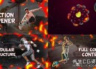 达芬奇模板-二维手绘火焰燃烧动作电影预告片头开场动画模板Action Slideshow | DaVinci Resolve
