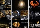 AE模板-9套E3D/Particular插件制作黄金质感珠宝钻石金属标志LOGO演绎动画模板