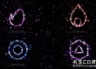 AE模板-Particular插件仿苹果发布会粒子汇聚LOGO变换动画Particle Logo Reveal