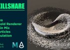 Maya阿诺德粒子混合模拟特效教程Mixing Grain Simulation With nParticles | Maya & Arnold 含项目文件