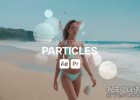 漂亮的粒子光斑颗粒叠加过渡婚礼开场AE/PR模板Premium Overlays Particles