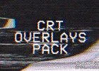 25组复古磁带电视损坏扫描线VHS效果叠加-视频素材CRT Overlays Pack