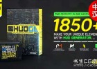 中文汉化AE脚本-1850+科技感HUD界面UI指示线文字标题线条圆圈边框动画元素1850+ HUD UI