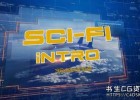 科技感空间线条互联网公司宣传片头开场动画AE模板Sci-Fi Intro