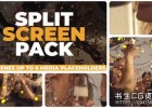 4K动态多屏幻灯片分屏动画拼贴效果PR模板Split Screen Pack - MOGRT
