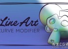 Blender三维模型转素描卡通漫画线条预设Blender - Line Art Curve Modifier v1.0/1.1/1.2