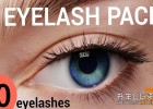 Blender预设-10种逼真人物角色睫毛包Eyelash Pack