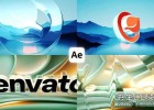 AE模板-玻璃质感三维标志展示动画Glass Logo Reveal