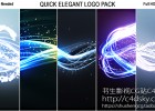 AE模板-5组漂亮光线粒子拖尾标志LOGO演绎片头动画模版Quick Elegant Logo Pack (5 in 1)免费下载