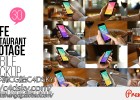 AE模板-实拍手势触摸屏幕咖啡馆餐厅镜头移动手机App推广高清视频素材模版Cafe Restaurant Footage Mobile Mockup免费下载