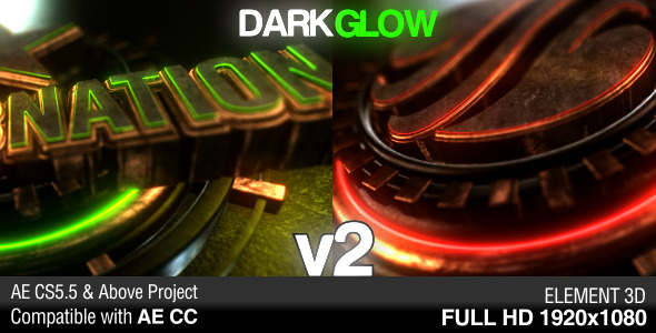 Videohive Dark Glow Logo Reveal v2