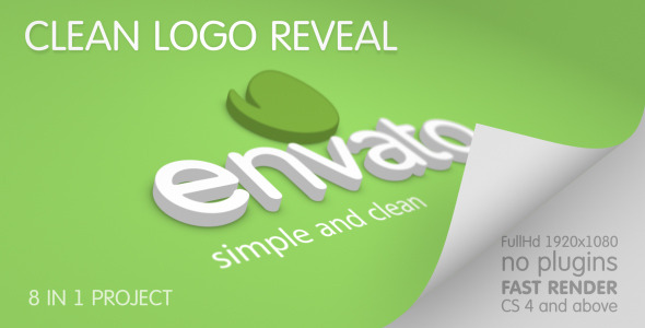 Videohive Clean Logo Reveal