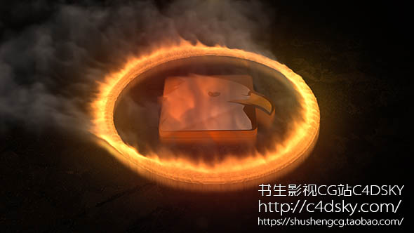 AE模板免费下载,书生C4DSKY,Videohive Fire Logo Reveal, 3d, circle, colorful, epic, fire, gas, impact, media, pxlzero, red, reveal, ring, shine, smoke, social