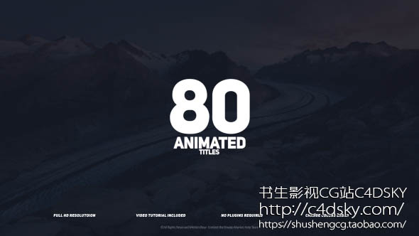 AE模板免费下载; 书生C4DSKY;Videohive Titles，clean, corporate, elegant, kinetic, lower thirds, minimal, minimalism, modern, simple, text animation, title, typography, unique