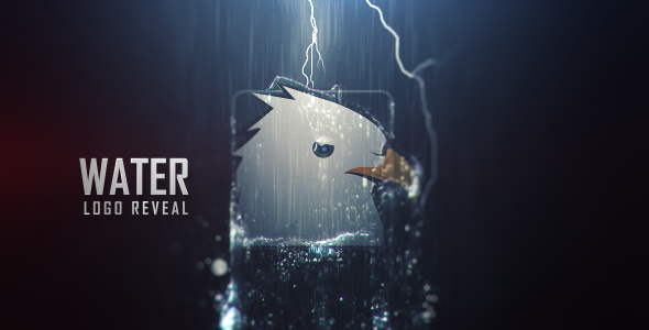 AE模板免费下载; 书生C4DSKY;Videohive Water Logo Reveal, cinematic, clean, dark, elegant, intro, logo, logo sting, modern, openers, particle, reveal, smooth, stylish, trapcode, water