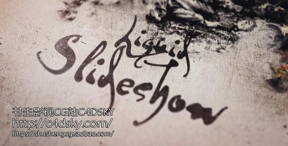 AE模板特色标签:幻灯片，水墨，中世纪，油漆，画笔，纸张，照片，复古，素描，幻灯片，水花，古董，战争，水彩， Liquid Slideshow, grunge, ink, medieval, paint, paintbrush, paper, photo, retro, sketch, slideshow, splash, vintage, war, watercolor 