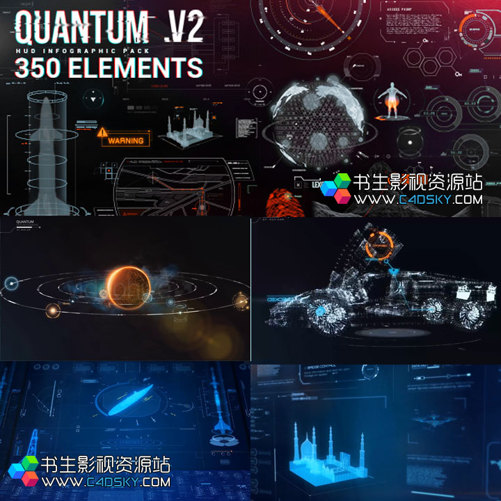 AE模板用途:：信息图表,复仇者,计算机、数据数字化,高科技,全息,信息,信息图表,钢铁侠,调出,模块化,科幻,技术,Motion Factory,Quantum HUD Infographic，avengers, computer, data, digital, high tech, hitech, holographic, info, infographic, iron man, line callout, modular, pack, scifi, technology 