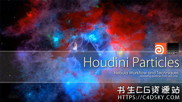 MaxDepth Houdini Particles Nebula