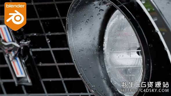 Blender逼真静态水滴泡沫生成器插件GeoDroplets Plus v1.1