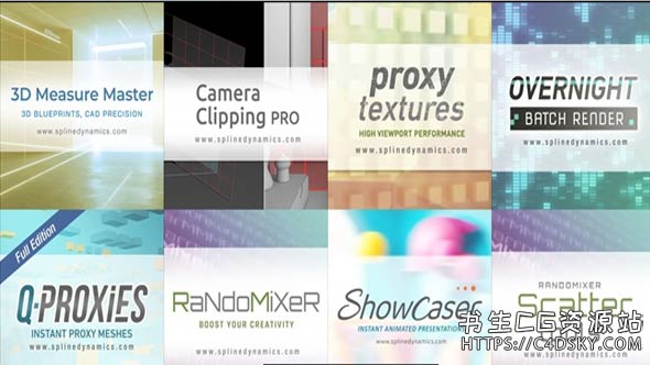 3DS Max插件合集Spline Dynamics Scripts Collection for 3Ds Max (Feb 2026)