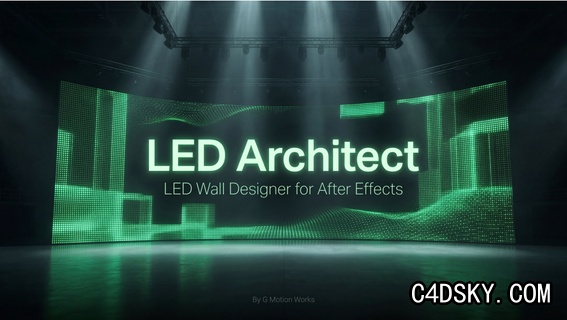 AE脚本- 大屏幕LED墙分辨率布局计算生成脚本 LED Architect V1.0 + 使用教程