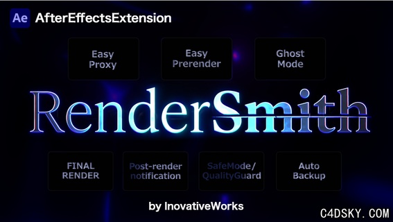 AE渲染渲染管理面板Aescripts RenderSmith V1.0.2 Win/Mac