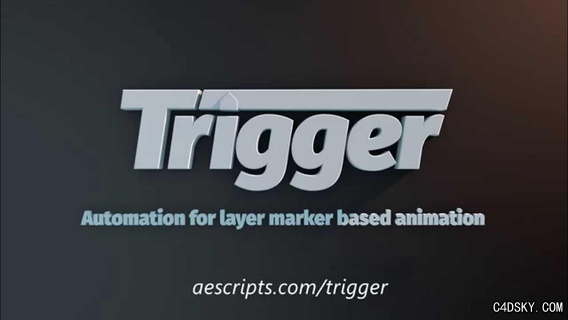 中文汉化AE脚本-图层标记触发控制关键帧动画脚本 Trigger v1.3 + 使用教程