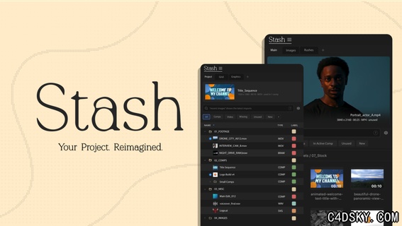 AE增强型项目管理智能搜索脚本AEscripts Stash V1.0.0 + 使用教程